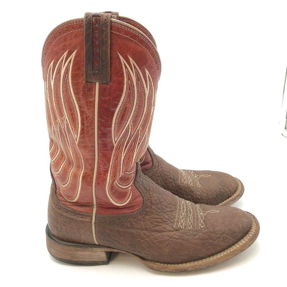 Ariat Boots Men Size 8.5D ATS Rust Red Leather Cow
